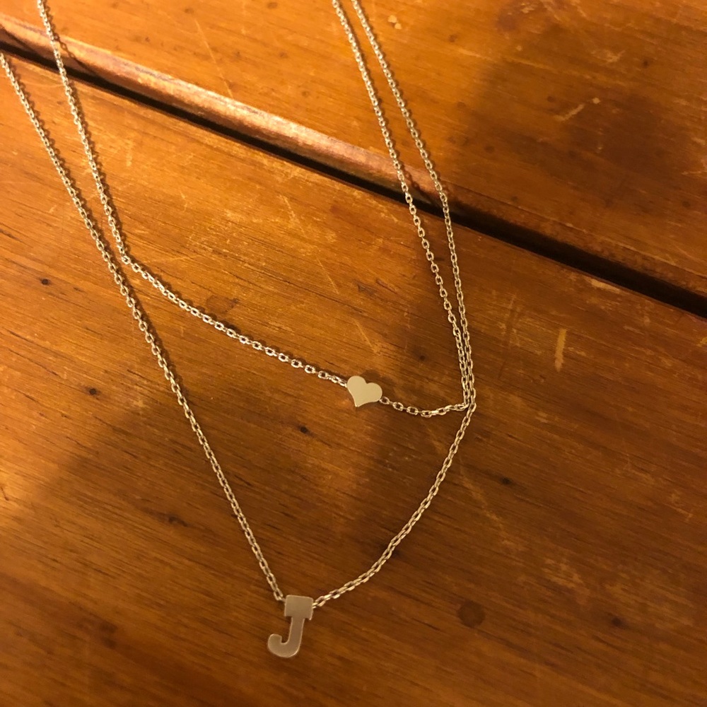 J INITIAL NECKLACE